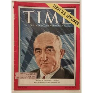 Time Magazine Boeing's President Allen July 19, 1954